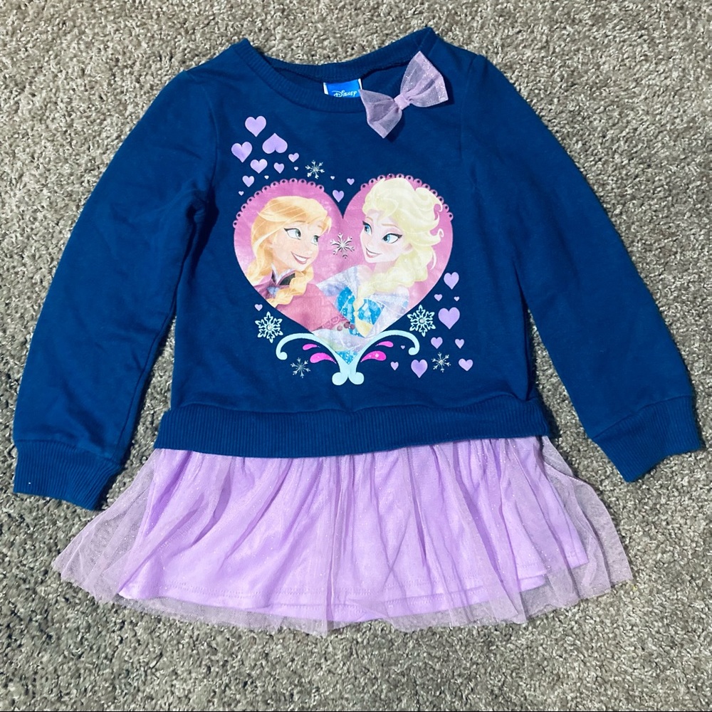 Disney’s Frozen long sleeve sweater dress connected to tutu!